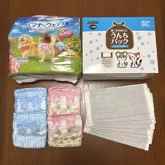 ユニチャーム マナーウェア 女の子用Sサイズ 4枚+うんちパック8枚のセット