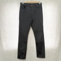 美品✦HAPPY UNION ウエストゴムパンツ LL 黒ブラック ストレッチ