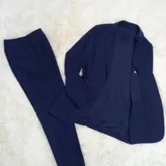 【美品】洋服の青山 ゼロプレッシャー スーツ セットアップ ネイビー Mサイズ