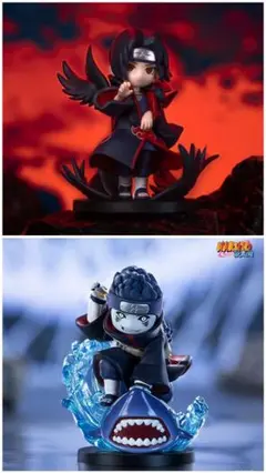POP MARTナルト疾風伝「暁」シリーズ　　フィギュア　イタチ　鬼鮫 POP Mart NARUTO 疾風伝 暁 フィギュア 鬼鮫 イタチ - メルカリ