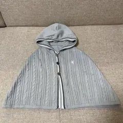 コムサエンジェル　ニットケープポンチョ