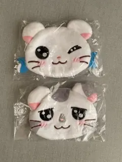 とっとこハム太郎　ふわふわフェイスポーチ　こうしくん&リボンちゃん