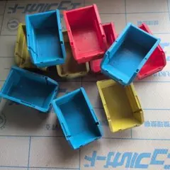 カラフルプラスチック収納ボックス10個セット