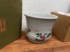 （そ9） 九谷焼　鉢受　花鳥
