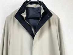 Les Mues スタンドカラー　ビジネスコート　ライナー付き　Mサイズ