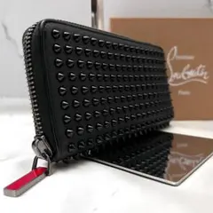 ◇極美品◇ルブタン パネトーネ 長財布 スパイクスタッズ ブラック