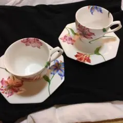 Kenzo 花柄 カップとソーサー 2個セット