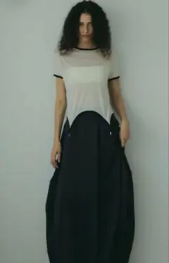 激安！タグ付きエトレトウキョウ 2wayタックロングスカートSベージュ
