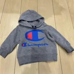 Champion フード付きトレーナー グレー