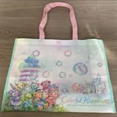 カラフルハピネス トートバッグ　ディズニー　ショッピングバッグ 20周年