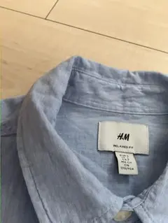 H&M リネン混のシャツ　クールビズに　170/92Aのサムネイル