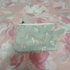 猫柄 ファスナー付き ティッシュケースポーチ