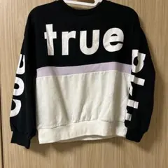 ピンクラテ　トレーナー 黒 白 紫 文字プリント