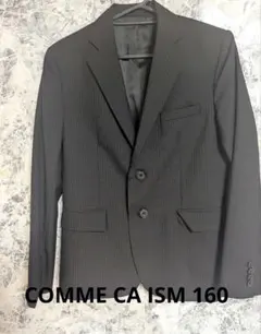 【COMME CA ISM】黒 ストライプ フォーマルジャケット 160