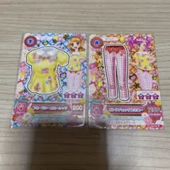 アイカツ フローラルプリントシャツとパンツセット
