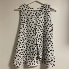 Doux archives 鳥プリント ノースリーブチュニックのサムネイル