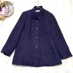 【Lapis Rouge】レディース　ウールコート　ジャケット　11号　パープル