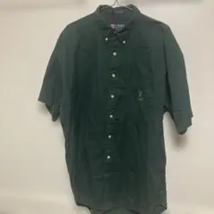 CHAPS RALPH LAUREN 半袖シャツ XL 100%コットン　緑
