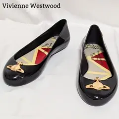 ヴィヴィアンウエストウッド メリッサコラボ ラバーシューズ オーブ 黒 24