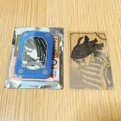 鬼滅の刃 ジャンプショップ 伊黒小芭内 箔カード スクエア缶バッジ ①