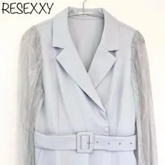 【RESEXXY】レース袖　オールインワン　長袖　ブルーのサムネイル