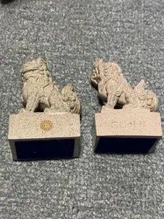 狛犬　彫像ペア　箱無し