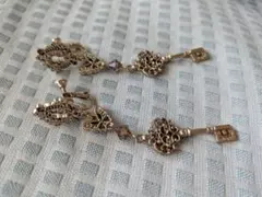 axe femmeアクシーズファム鍵と鍵穴型イヤリングラインストーン付新品未使用