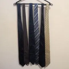 ネクタイ 6本セット ダークブラウン ネイビー
