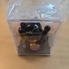 招き猫ソーラーマスコット ブラック 新品未使用品です。