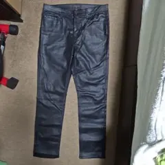 バナナリパブリッレザーパンツ黒