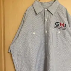 レッドキャップ GML ロゴ 刺繍 ストライプ 半袖 オーバーサイズシャツ XL