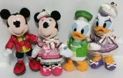ディズニーパルパルーザ2025　ぬいぐるみバッジ４点セット　東京ディズニーランド