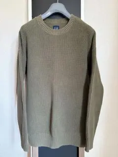GAP クルーネック　コットンニット　ワッフル