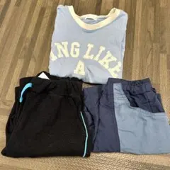 110㎝★男の子ボトムスとTシャツ★計3点