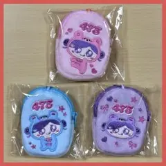 新品未開封 しなこ しなクマ刺繍ポーチ 3種セット