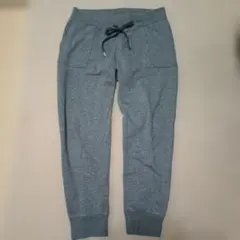 【美品】しまむらクロッシー・グレー裏ボアジョガーパンツ腰ゴム・ポケット付ＬＬ