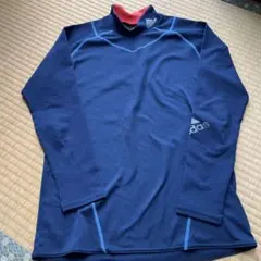 adidas 長袖インナーシャツ ネイビー　sサイズ