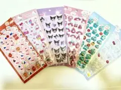 お得✨キャラクターシール ぷっくりシール 立体シール 6シートセット