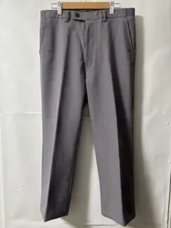 「即日発送」Mグレー オフィススーツワイドスラックス カジュアル