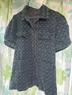 極美品　D.M.G.デニム　ウエスタンシャツワンピース D.M.G(ドミンゴ) ウエスタンシャツワンピースと新作クロップドが入荷