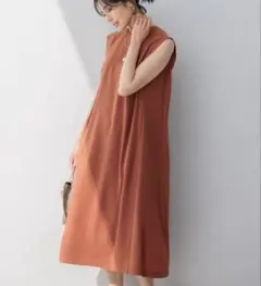 23区 ノースリーブ エディターズワンピース コットン 川上桃子 コラボ 40