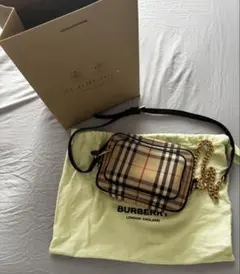 極美品 バーバリー ノバチェック カメラバッグ ショルダー 袋 BURBERRY