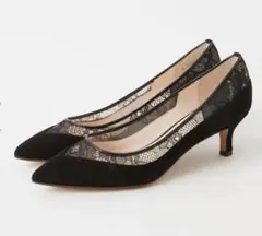 DIANA チュールレースコンビパンプス