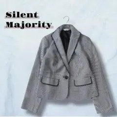 テーラードジャケット 千鳥格子柄 入学式 卒業式 13号 ゆったり　5751