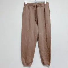 オールドネイビー スウェットパンツ 裾リブ 無地 M 薄茶 綿 部屋着