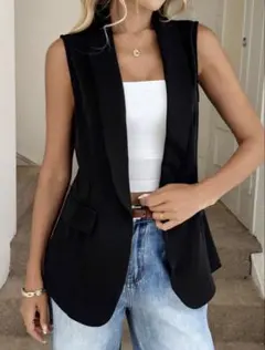 SHEIN ジャケット 黒のサムネイル