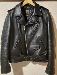 Schott 513UST 36 希少品　ワンスター Schott 513UST 36 ワンスター ダブルライダースオールブラック