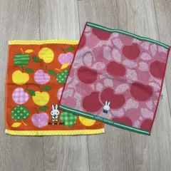 ミッフィー タオル2枚セット miffy ミニタオル スクエアタオル