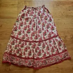 ☆UNITED ARROWS☆花柄総柄フレアロングスカート☆美品☆