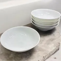【美品】白山陶器 ともえ 手塩浅鉢 5枚セット 白磁 波佐見焼 小皿のサムネイル